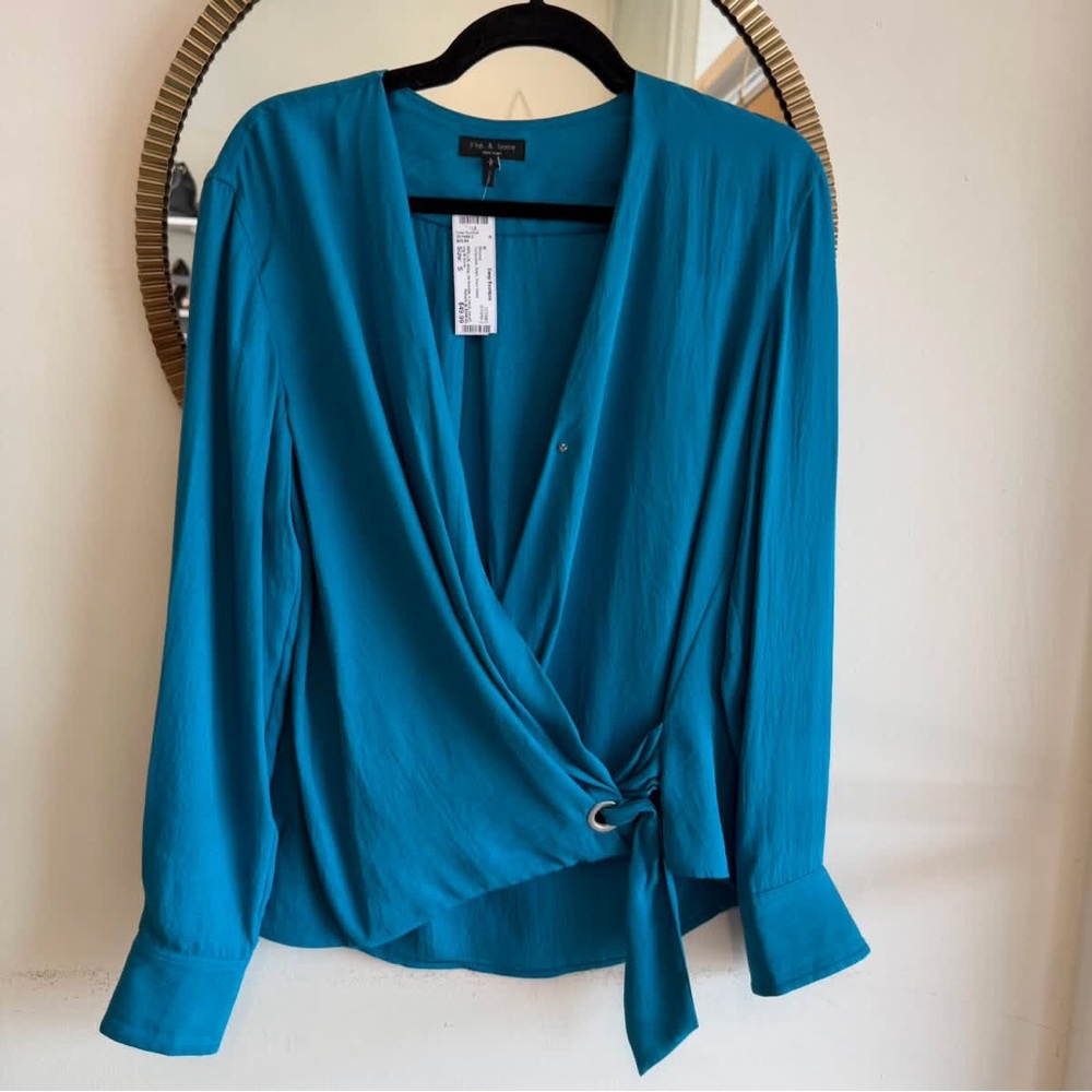 rag & bone Turquoise Size S Blouse